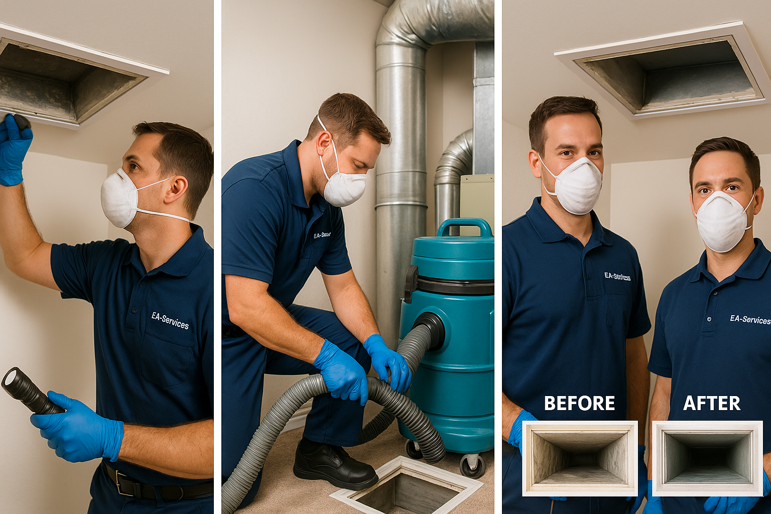 Professional air duct cleaning process in Camelback East Phoenix
